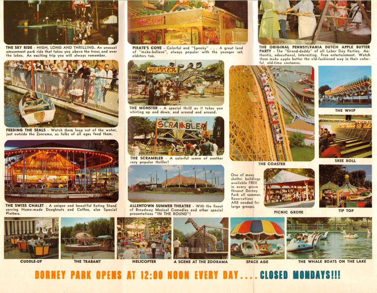 Map from 1970 39 s Dorney Park Brochure - DPBrochure1969d