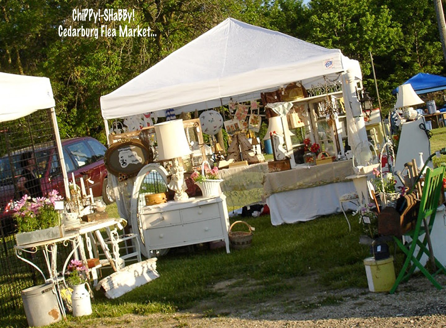 ChiPPy! SHaBBy! Last Weekend's MAXWELL STREET FLEA MARKET Cedarburg WI