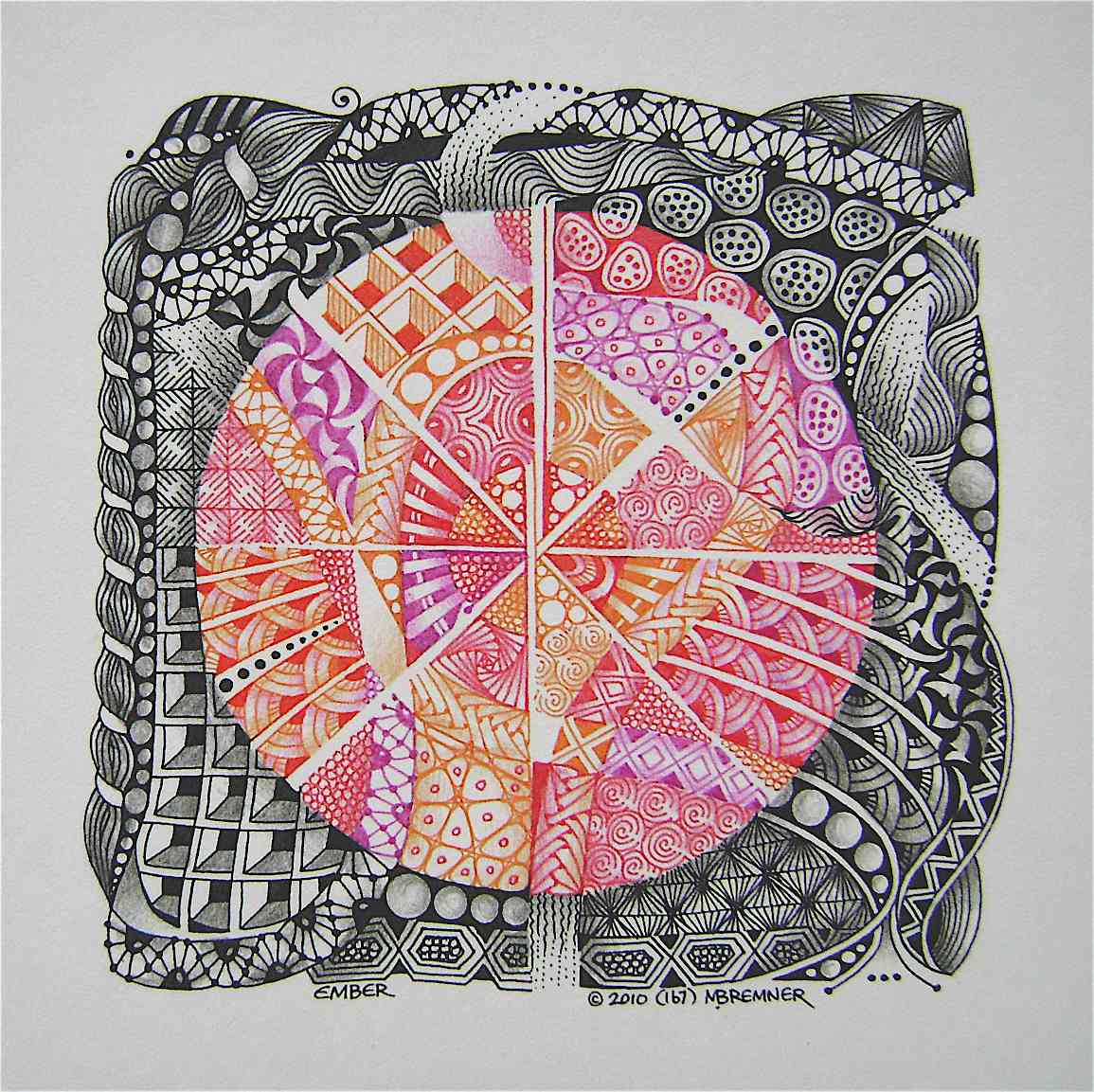 Enthusiastic Artist: A simple mandala template