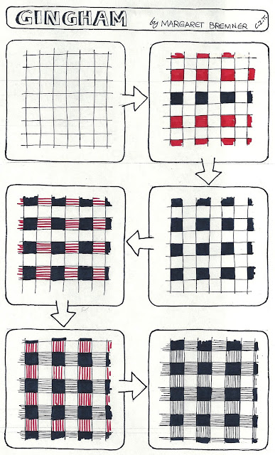 Enthusiastic Artist: GINGHAM tangle instructions