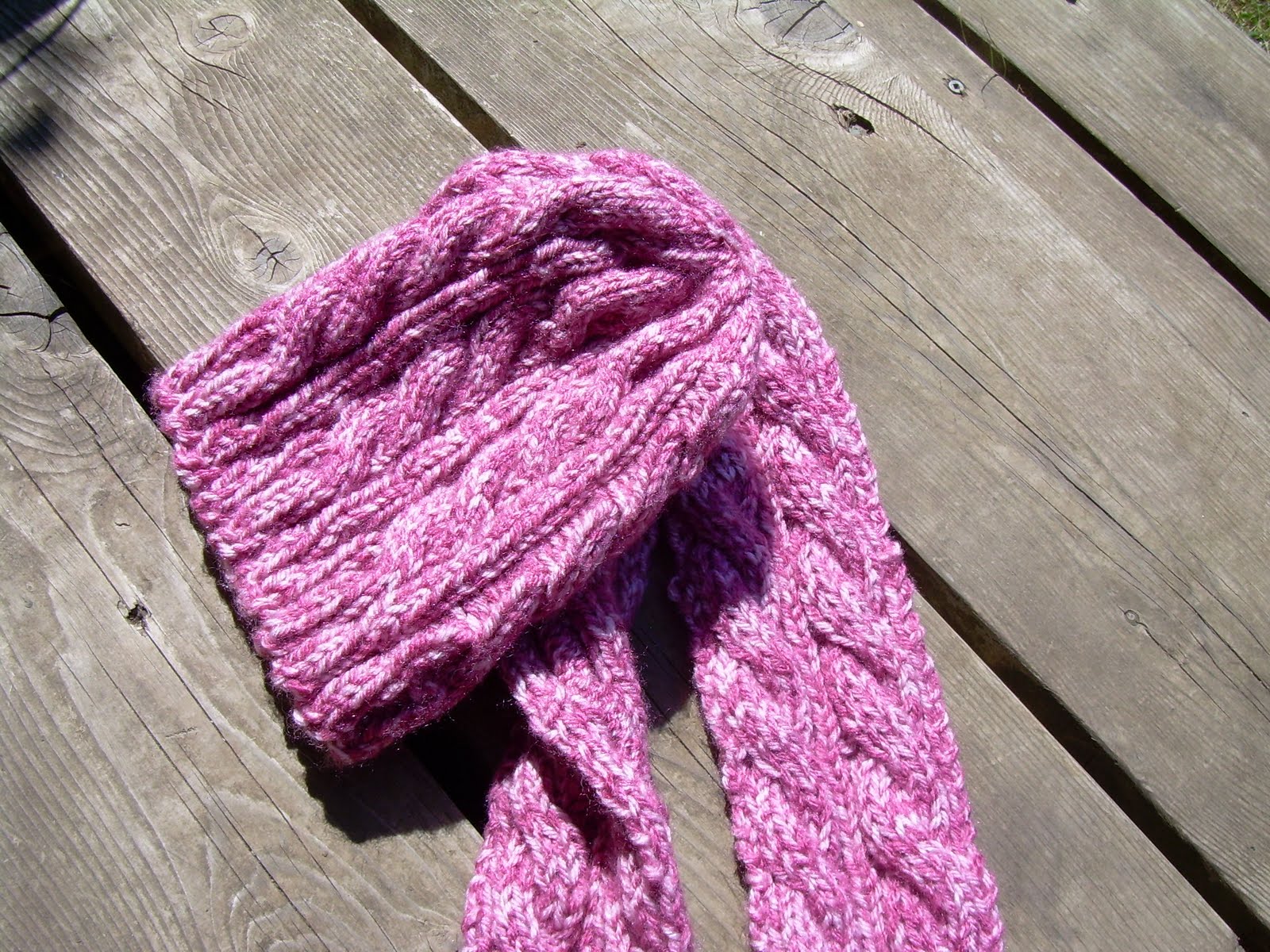 life....: Pink Hat and Scarf Set