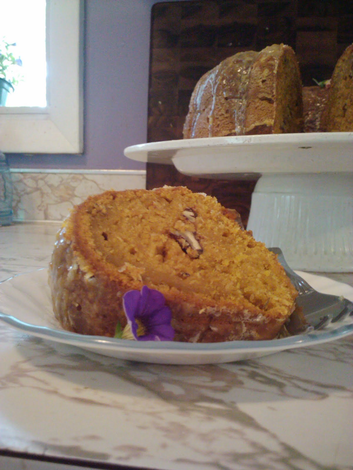 It Started With One....... Sweet Potato Pound Cake with Citrus Glaze