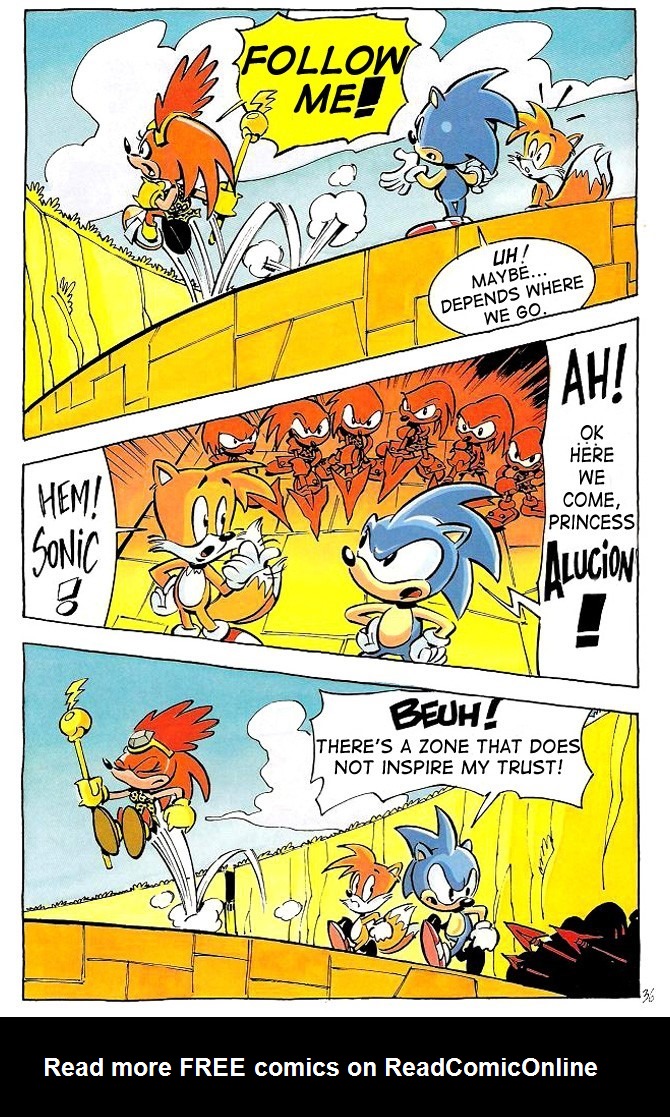 Read online Sonic Adventures: Dans Les Griffes De Robotnik comic -  Issue # Full - 39