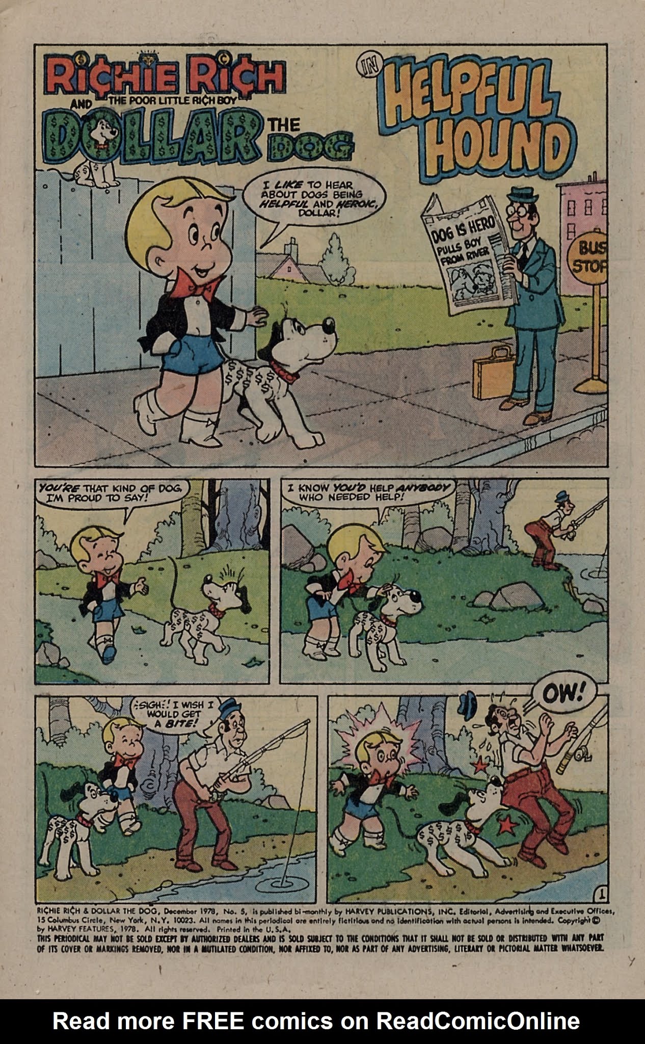 Read online Richie Rich & Dollar the Dog comic -  Issue #5 - 5