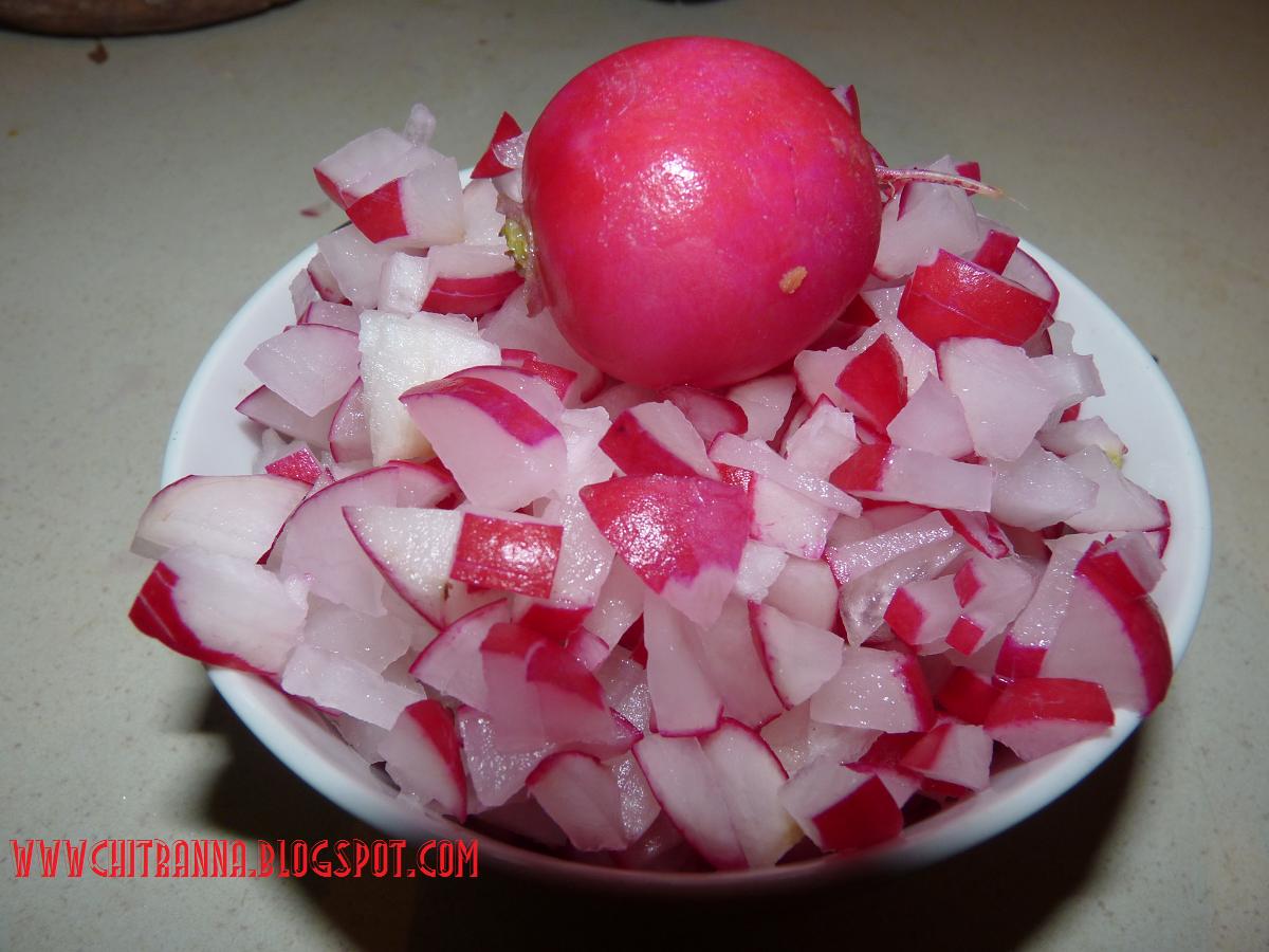 Chitranna Red Radish Stir Fry(Side Dish)