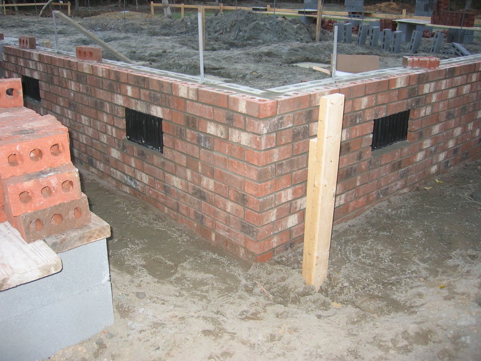 215 Ash Lane: Brick foundation