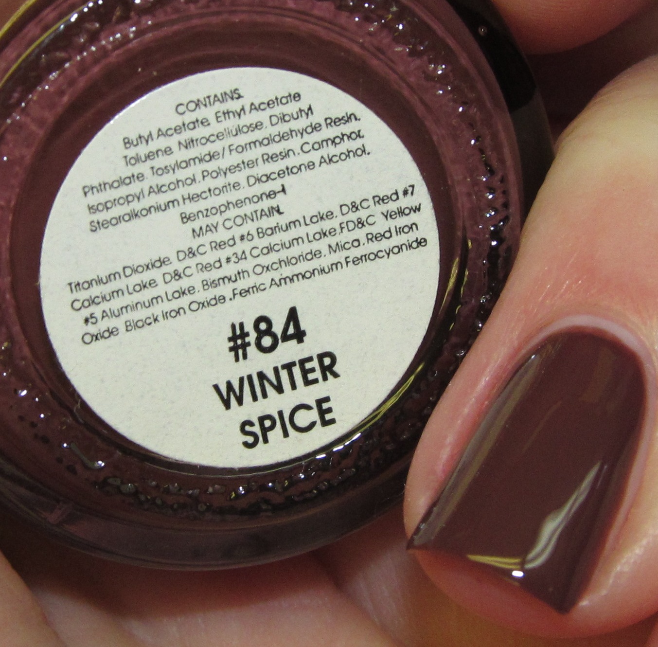 asfhlahfshdch CHINA GLAZE WINTER SPICE