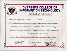 Computer Certificated from Overseas