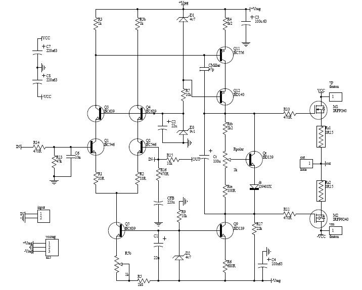 Схема усилителя hi end. Усилитель MOSFET 200вт схема. УНЧ на 2 полевых транзисторах схемы. Схемы гибридных усилителей на 80 ватт. Усилитель MOSFET 12в схема.