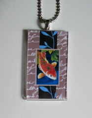 Koi Necklace with Vinage Look