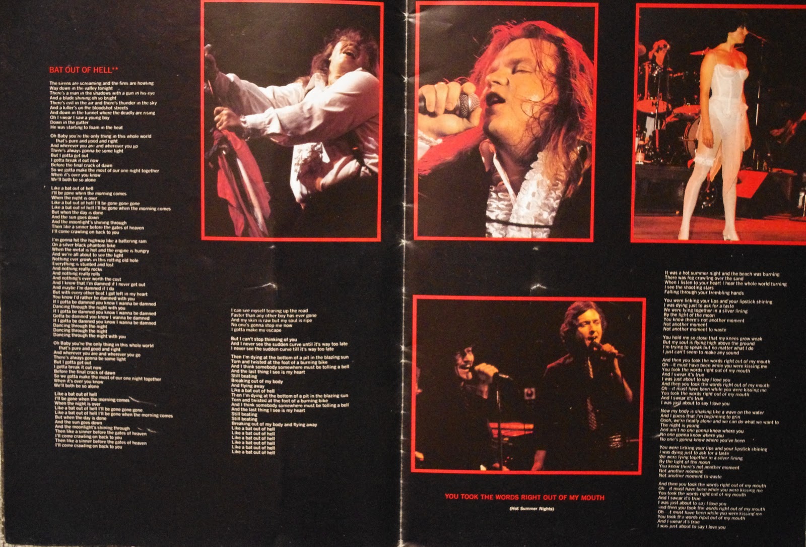 Meat Loaf Vinyl, Singles 7"/12" and other stuff Meat Loaf Tour
