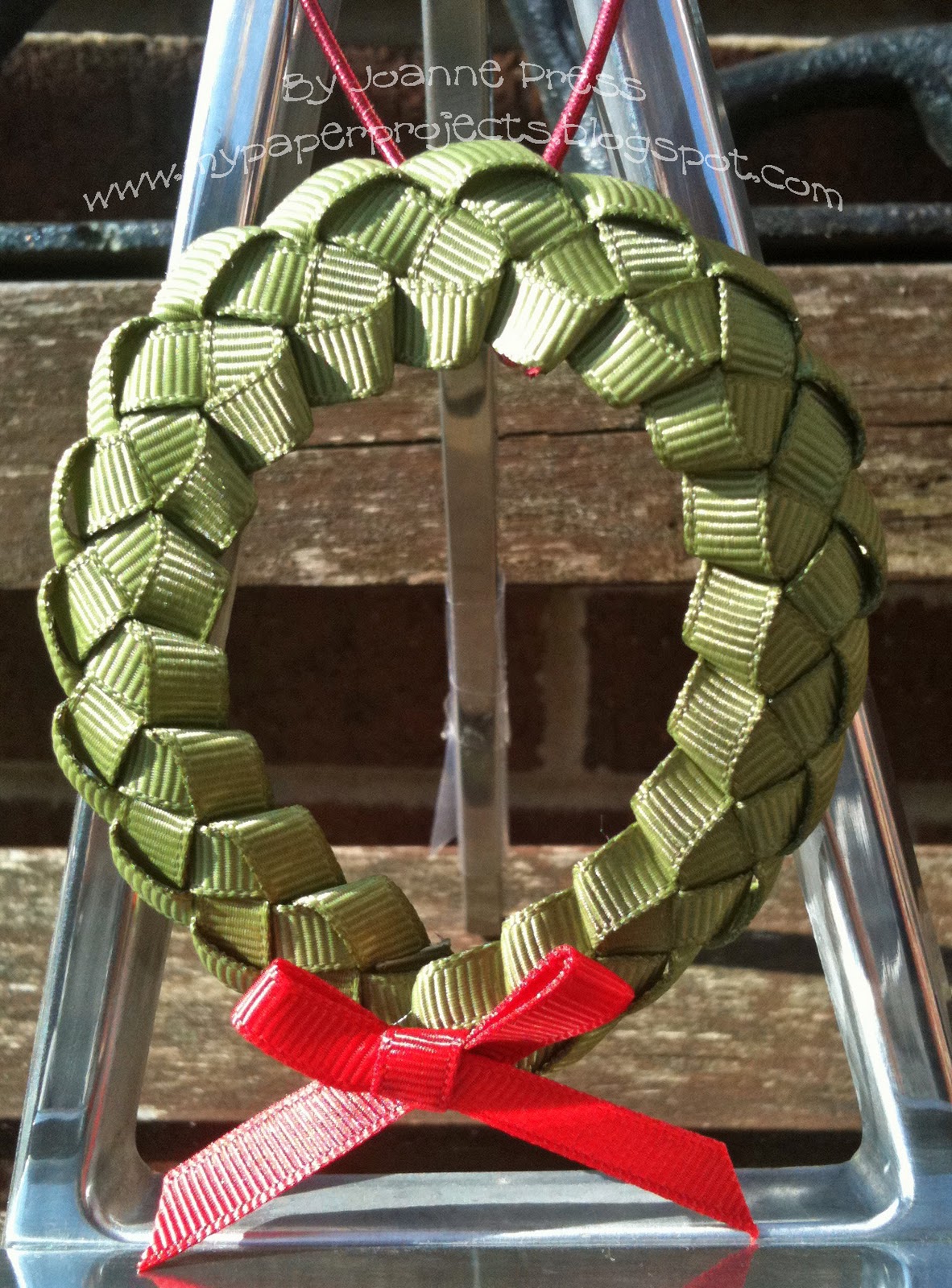 Stampin' Up! My Way Ribbon Wreath Class