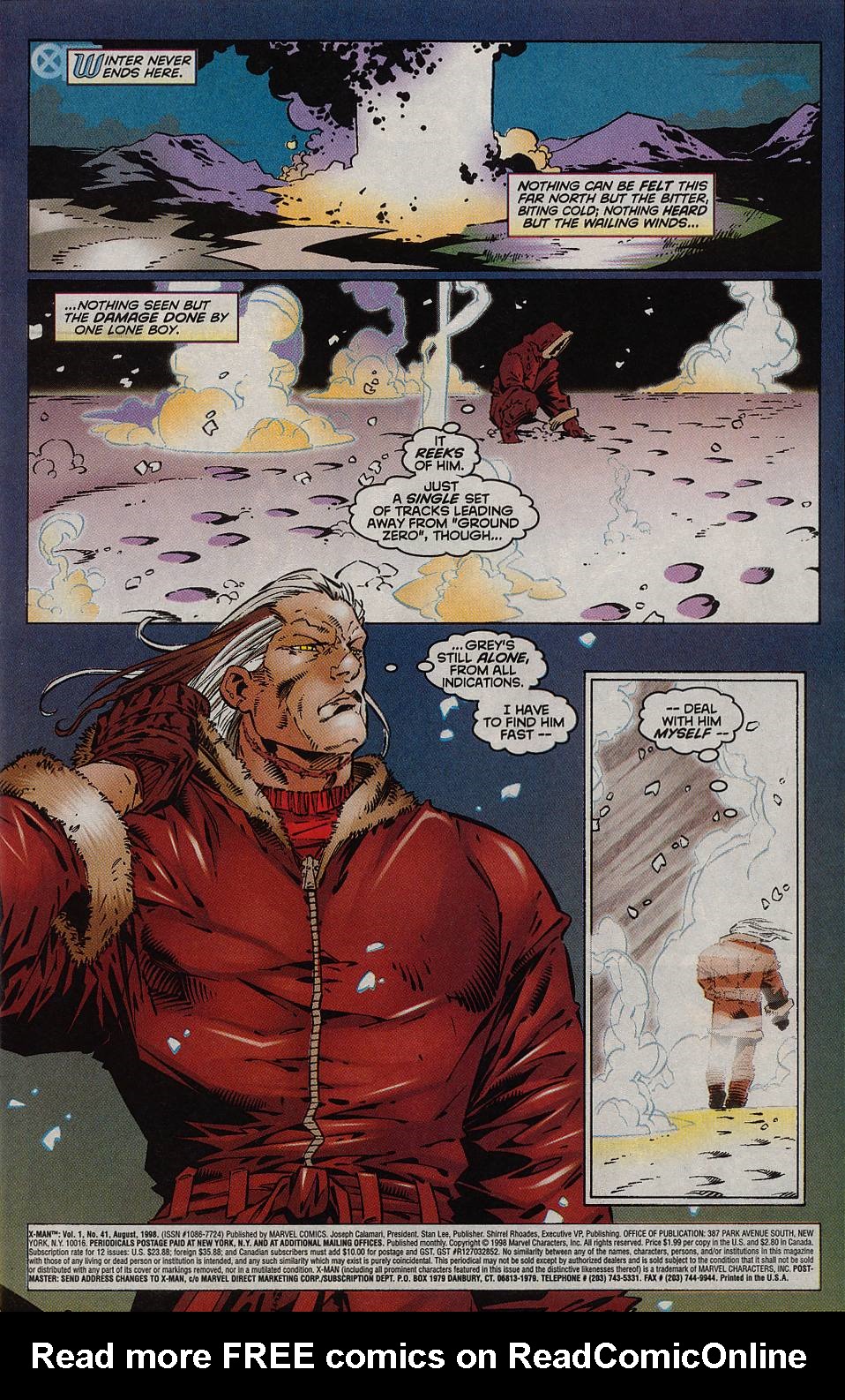 Read online X-Man comic -  Issue #41 - 2