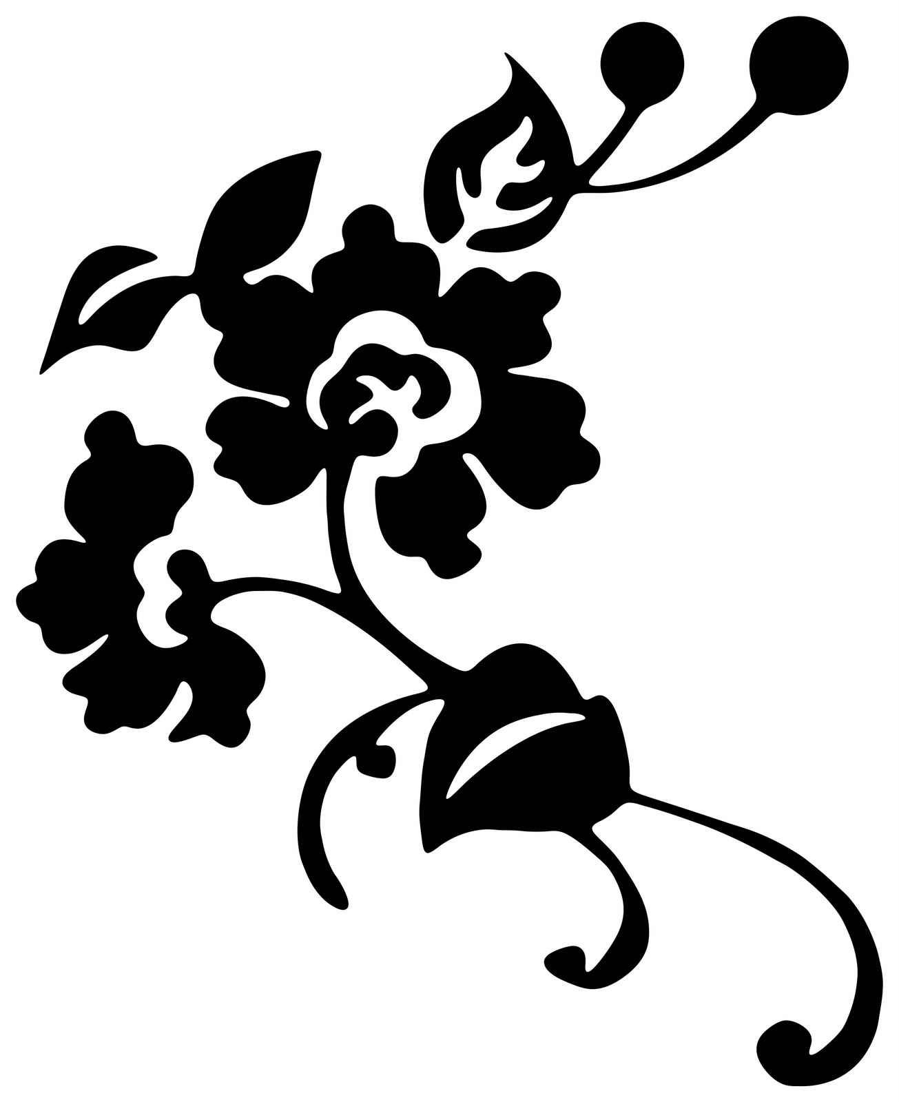 free flower silhouette clip art - photo #46