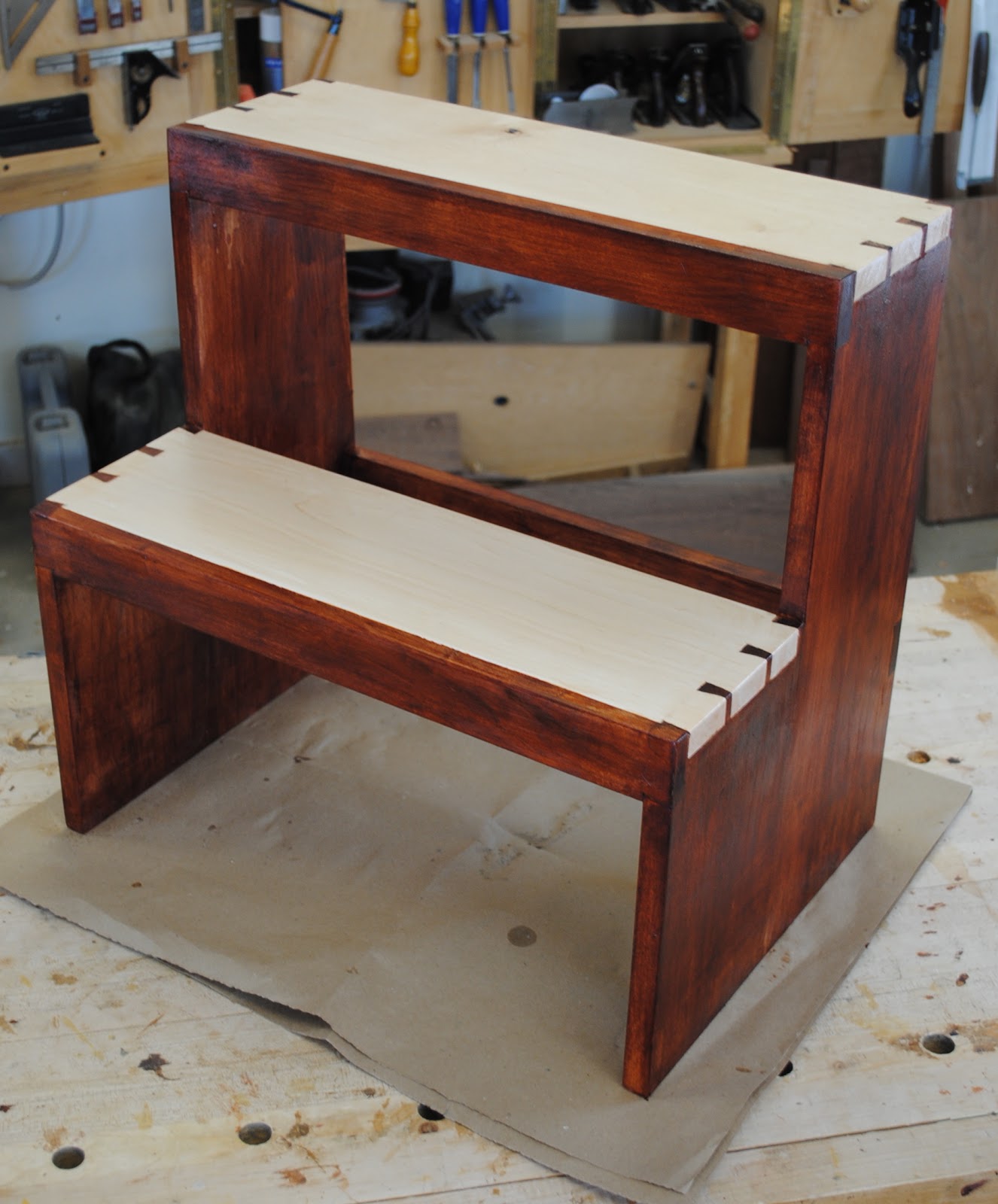 First Light Woodworking - Unplugged: Shaker Step Stool ...