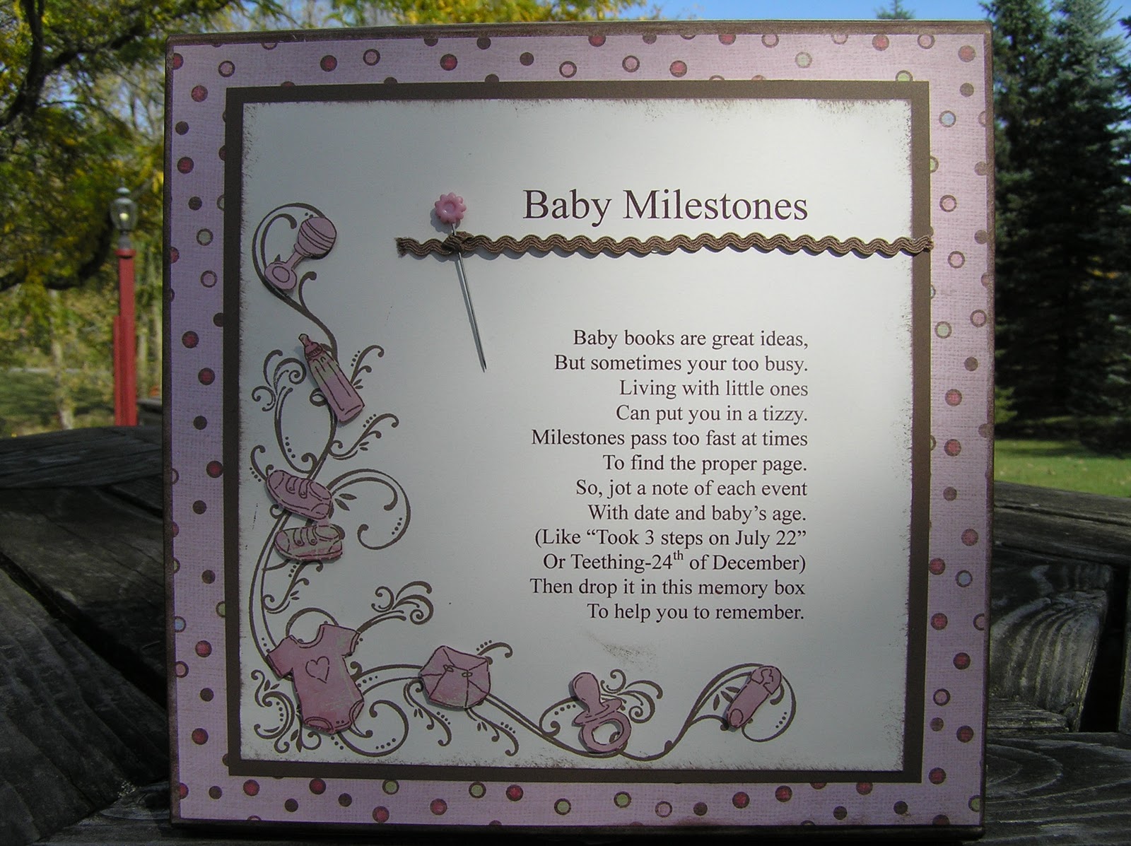 Carrie My Heart Baby Memory Box