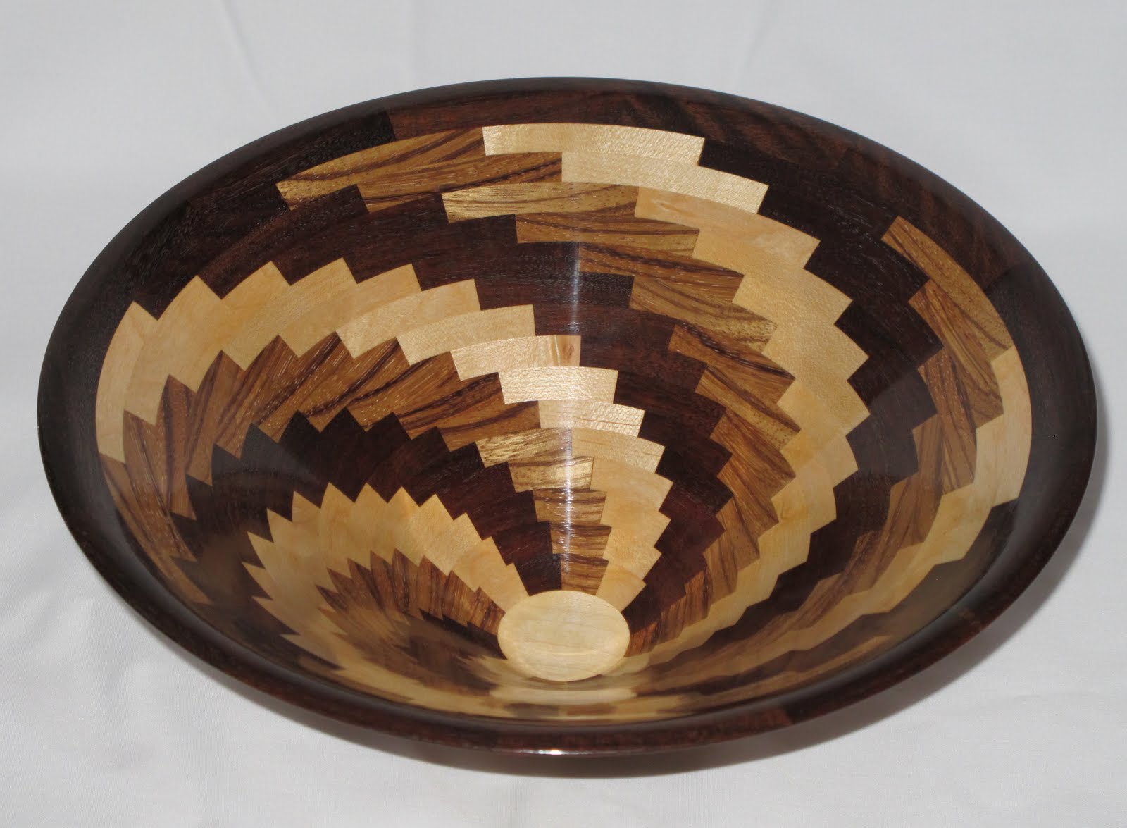 Segmented Wooden Vases & Bowls Segmented Maple, Zebra wood & Burbinga