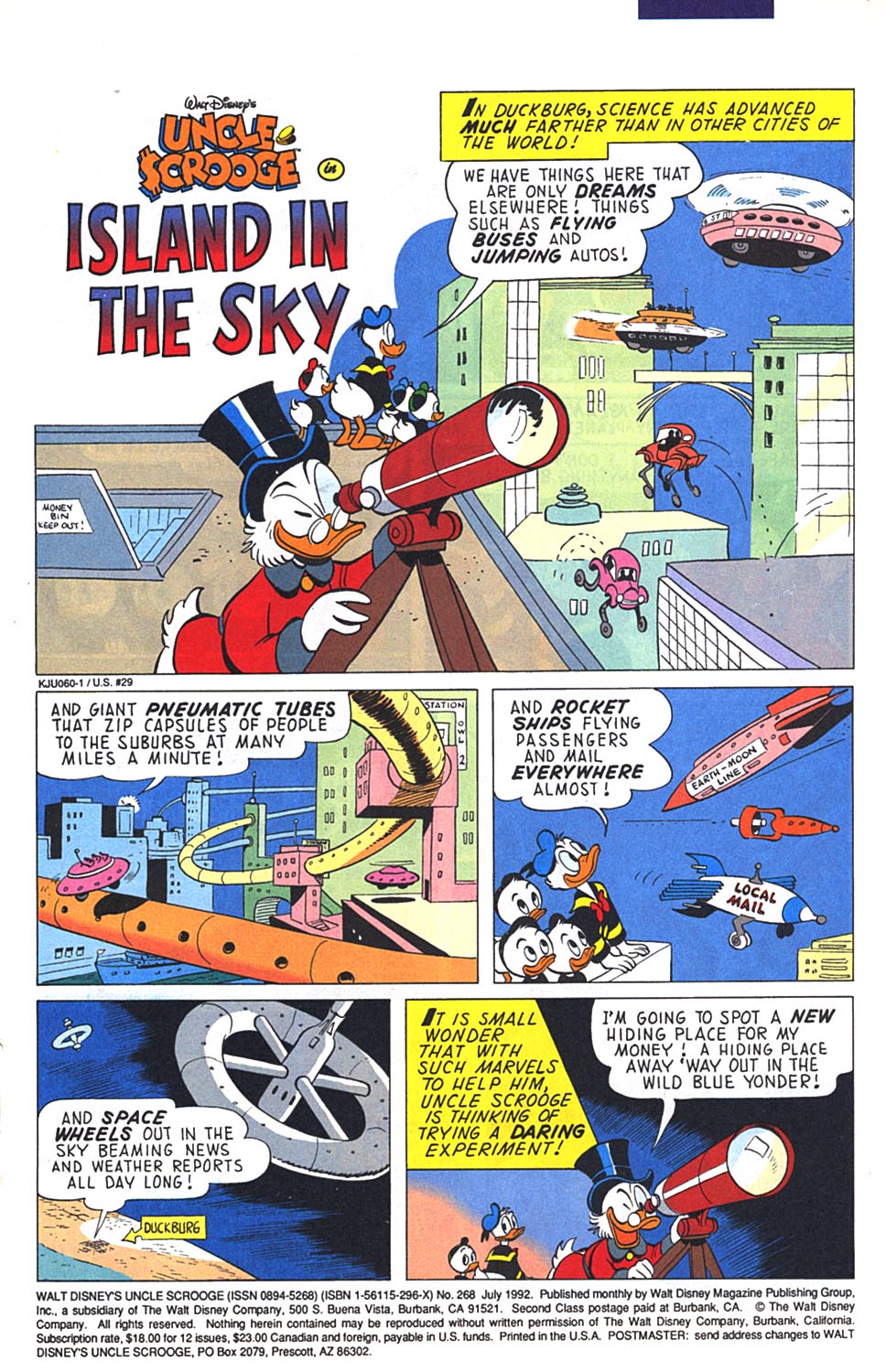 Read online Uncle Scrooge (1953) comic -  Issue #268 - 2