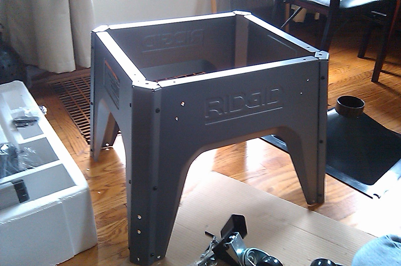 Ridgid R4512 Table Saw Stand and Caster Assembly (timelapse and photos)