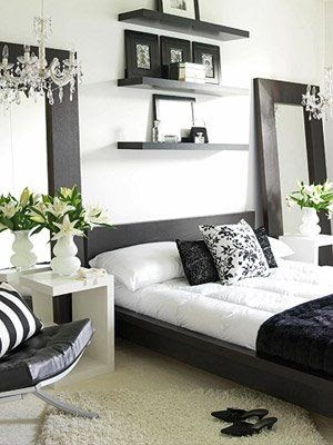 Galleries Photo | Hollywood Wallpaper: black and silver bedroom ideas