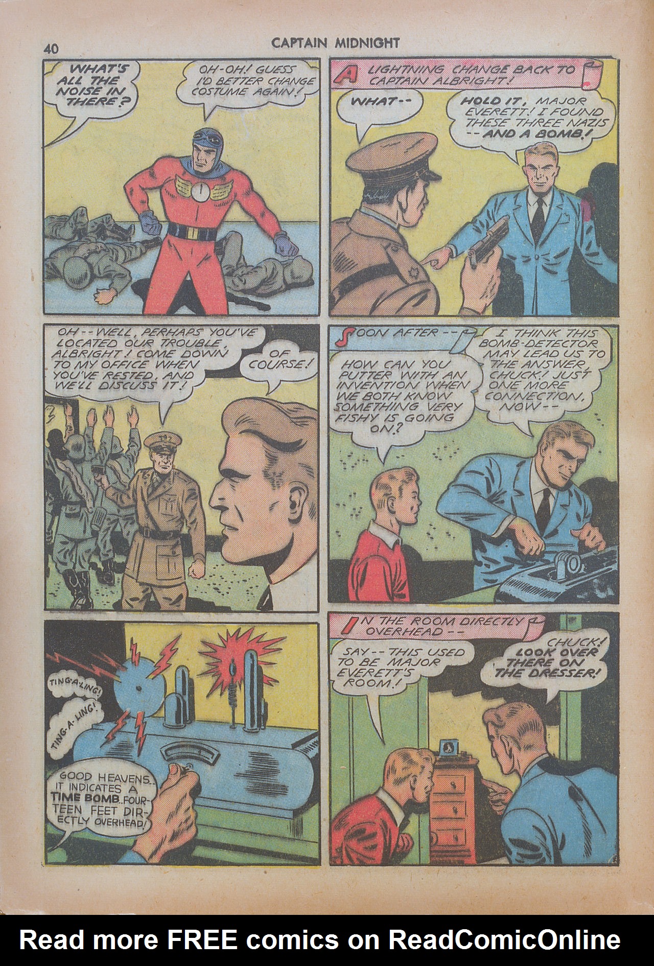 Read online Captain Midnight (1942) comic -  Issue #7 - 40