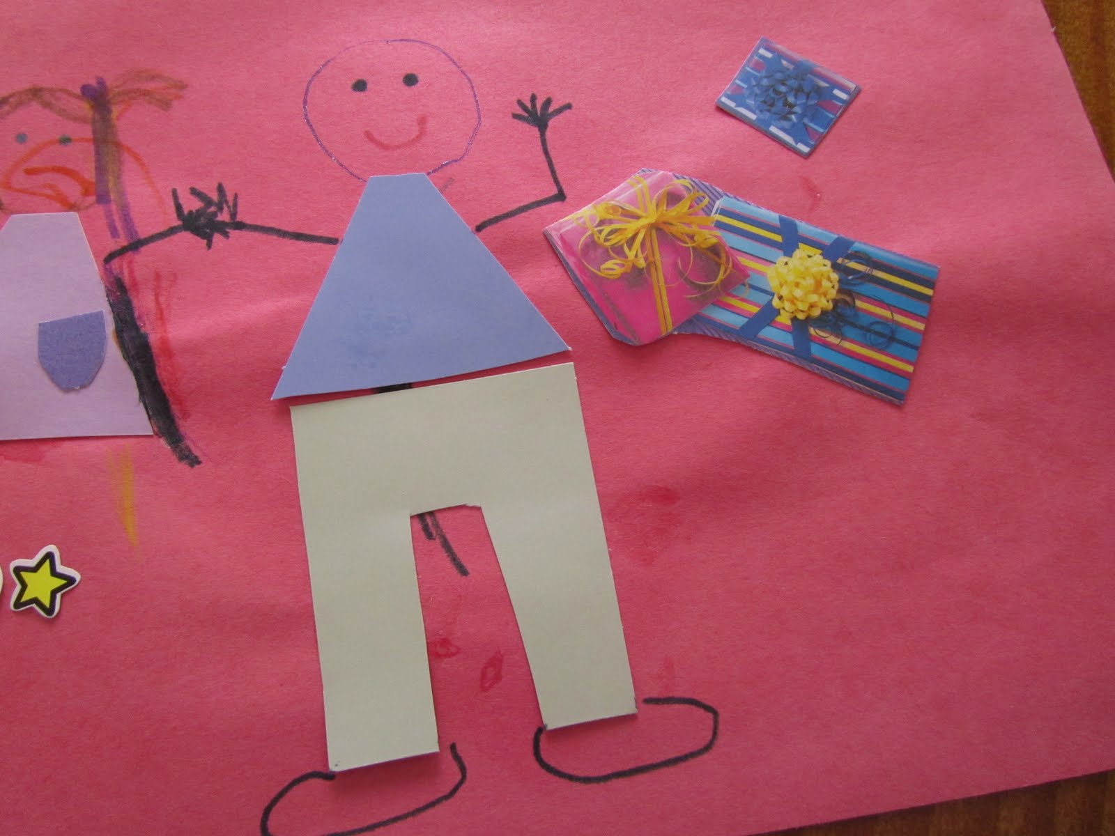 Twelve Crafts Till Christmas sunday kids' craft recycling old cards into kids' art