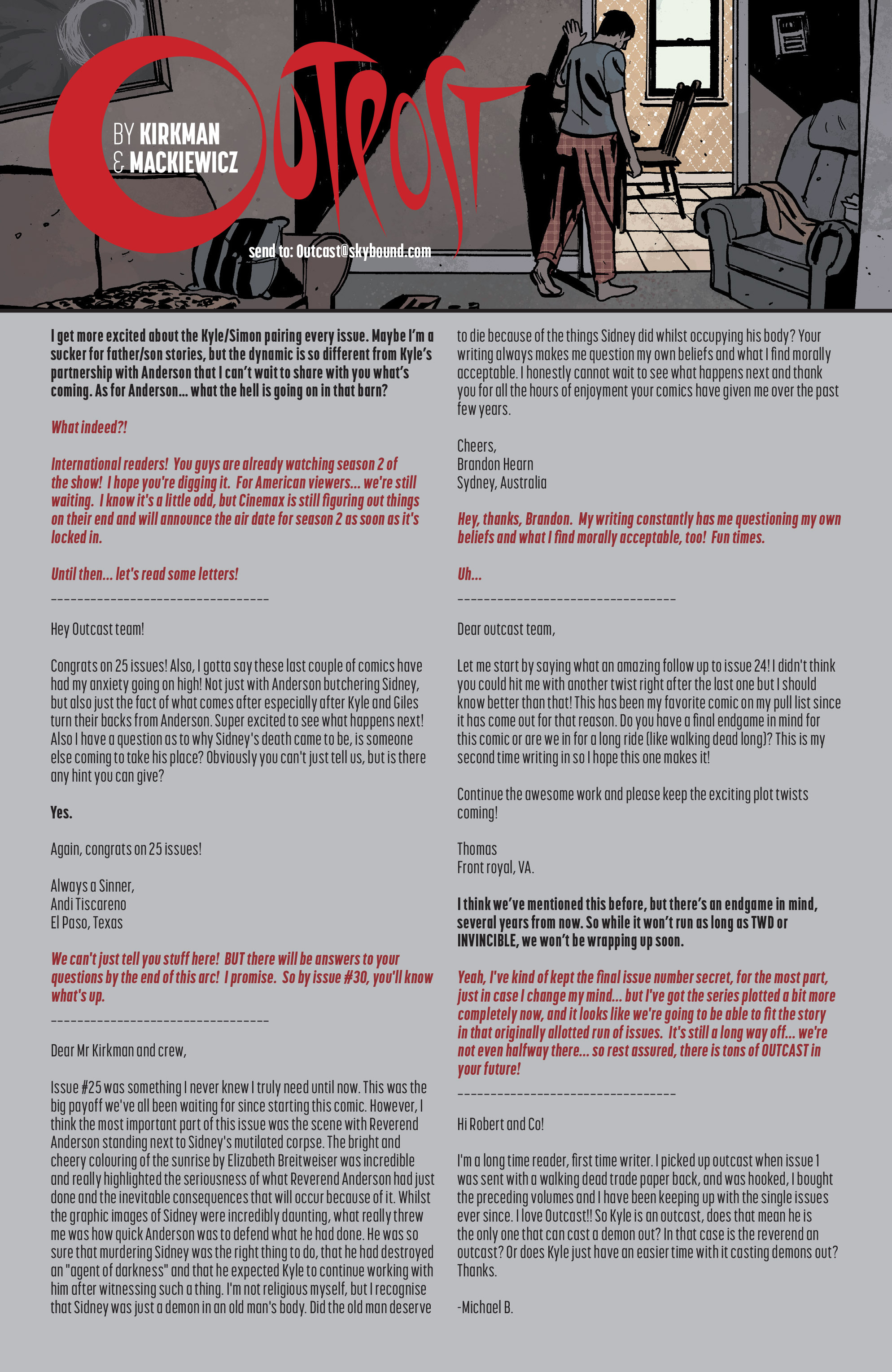 Read online Outcast by Kirkman & Azaceta comic -  Issue #27 - 22