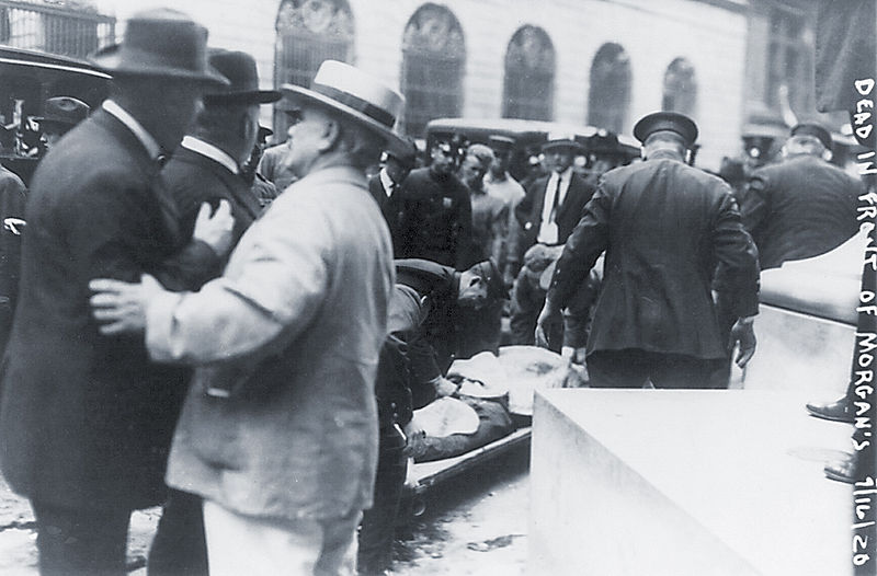 New York History Geschichte Wall Street Bombing 1920