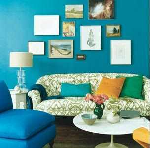 Our Own Home: Turquoise Living Room