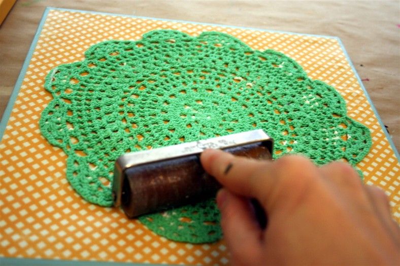 Make your own doily wall art. - Mod Podge Rocks