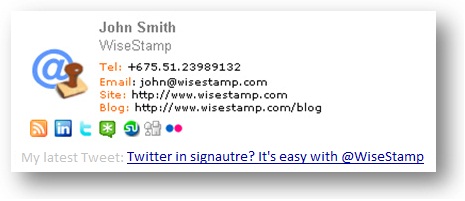 WiseStamp Email Signature