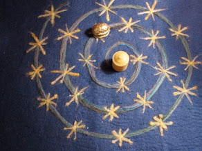tutorial: neede-felted advent spiral