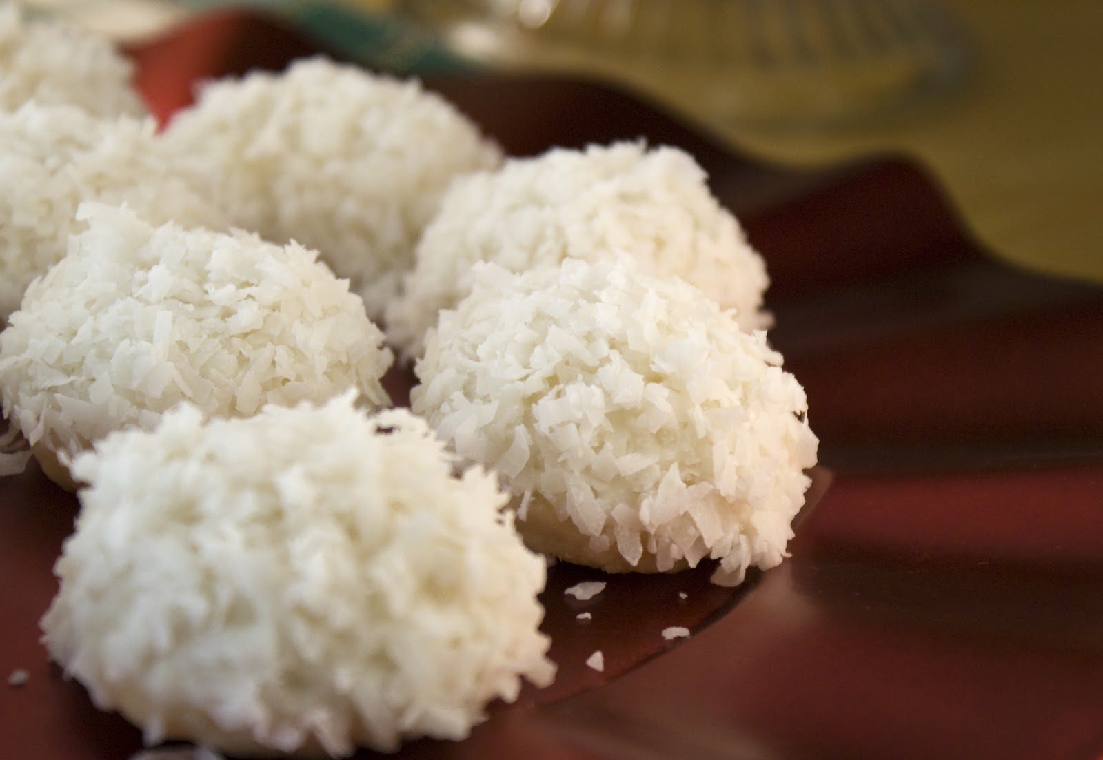 Lime Glazed Coconut Snowballs ~ Heat Oven to 350