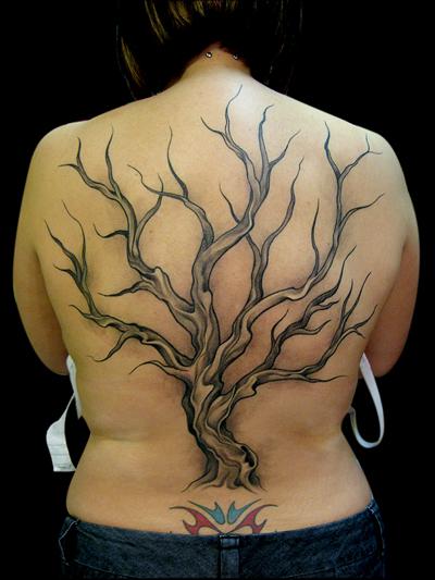 tree tattoos on side. girlfriend Nature Tree Tattoos