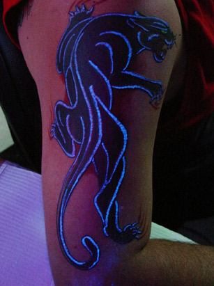 normal light as normal tattoo ink and are considered not as vibrant.