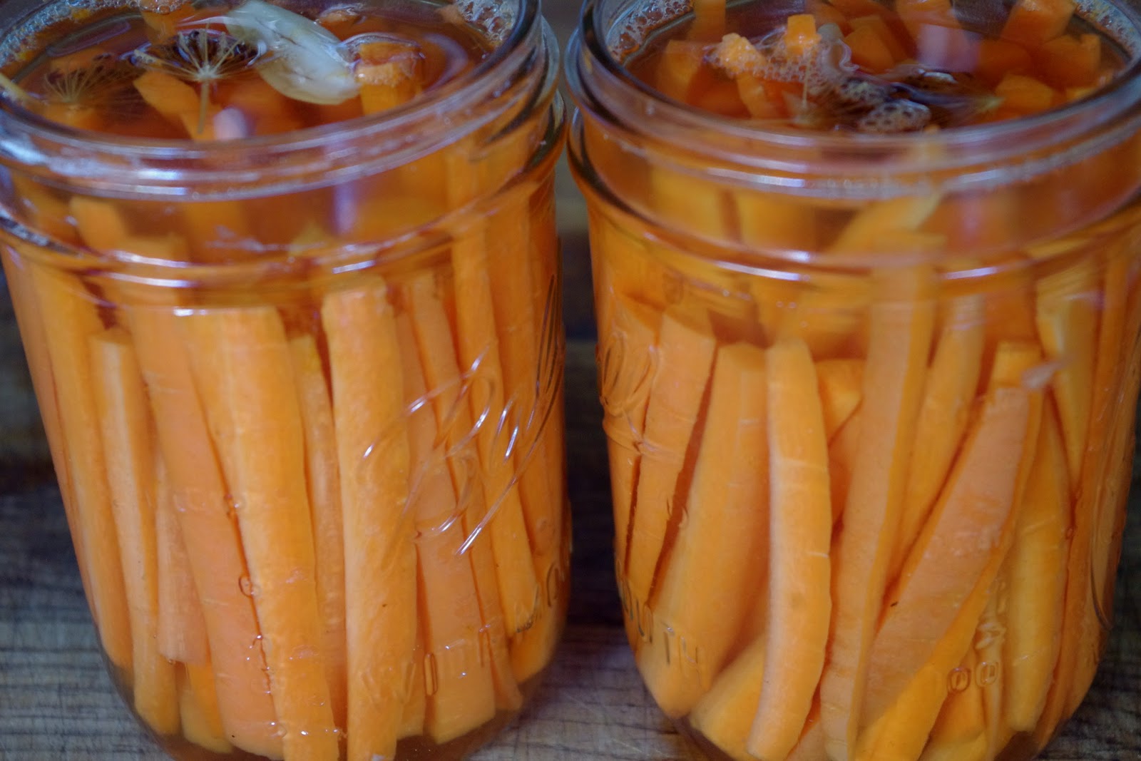 Bite me, I'm vegan Quick Pickled Carrots
