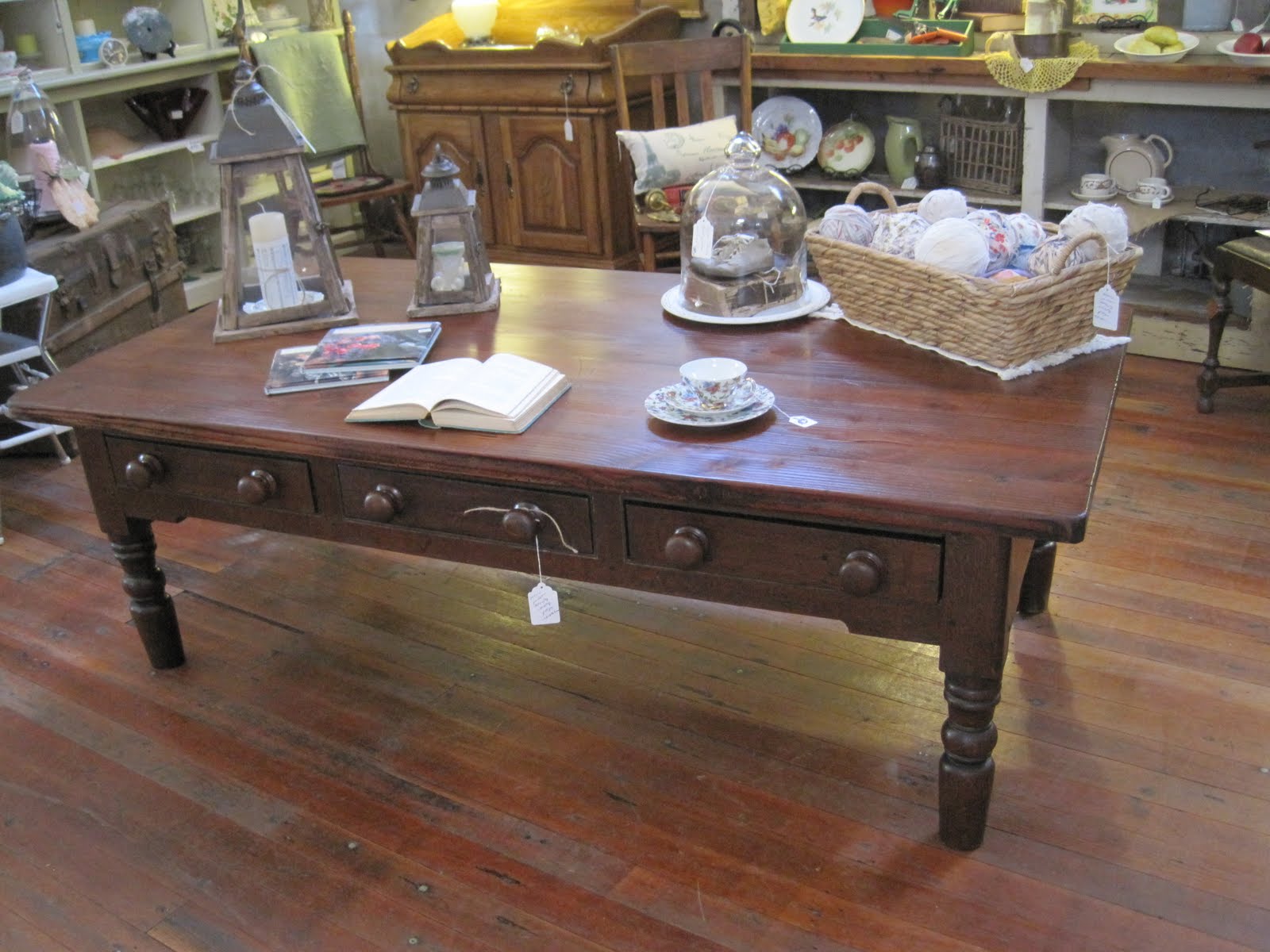 The Green Pea Boutique Old Library Table