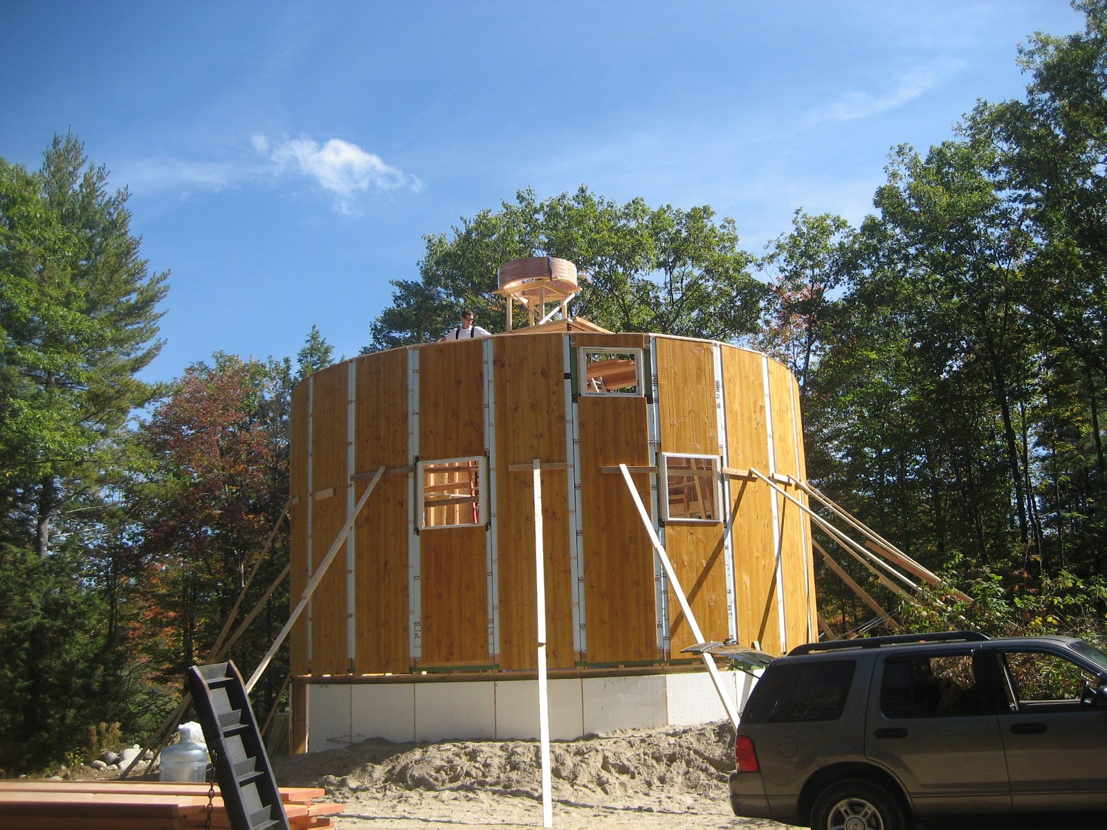 Wooden Panel Yurt September 2010