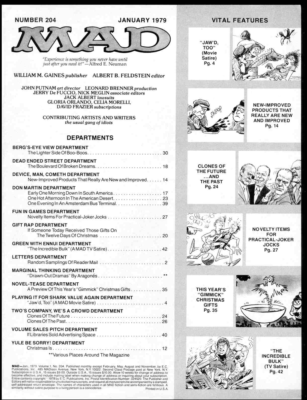 Read online MAD comic -  Issue #204 - 3