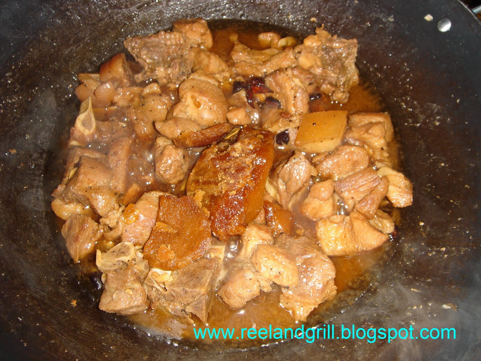 Reel and Grill Humba (Braised Pork with Black Beans and Palm Sugar)