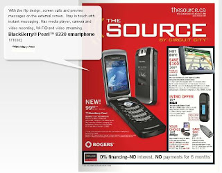 The Source to sell BlackBerry Pearl 8220 for $99.99?? thesource8220 The Source to sell BlackBerry Pearl 8220 for $99.99??