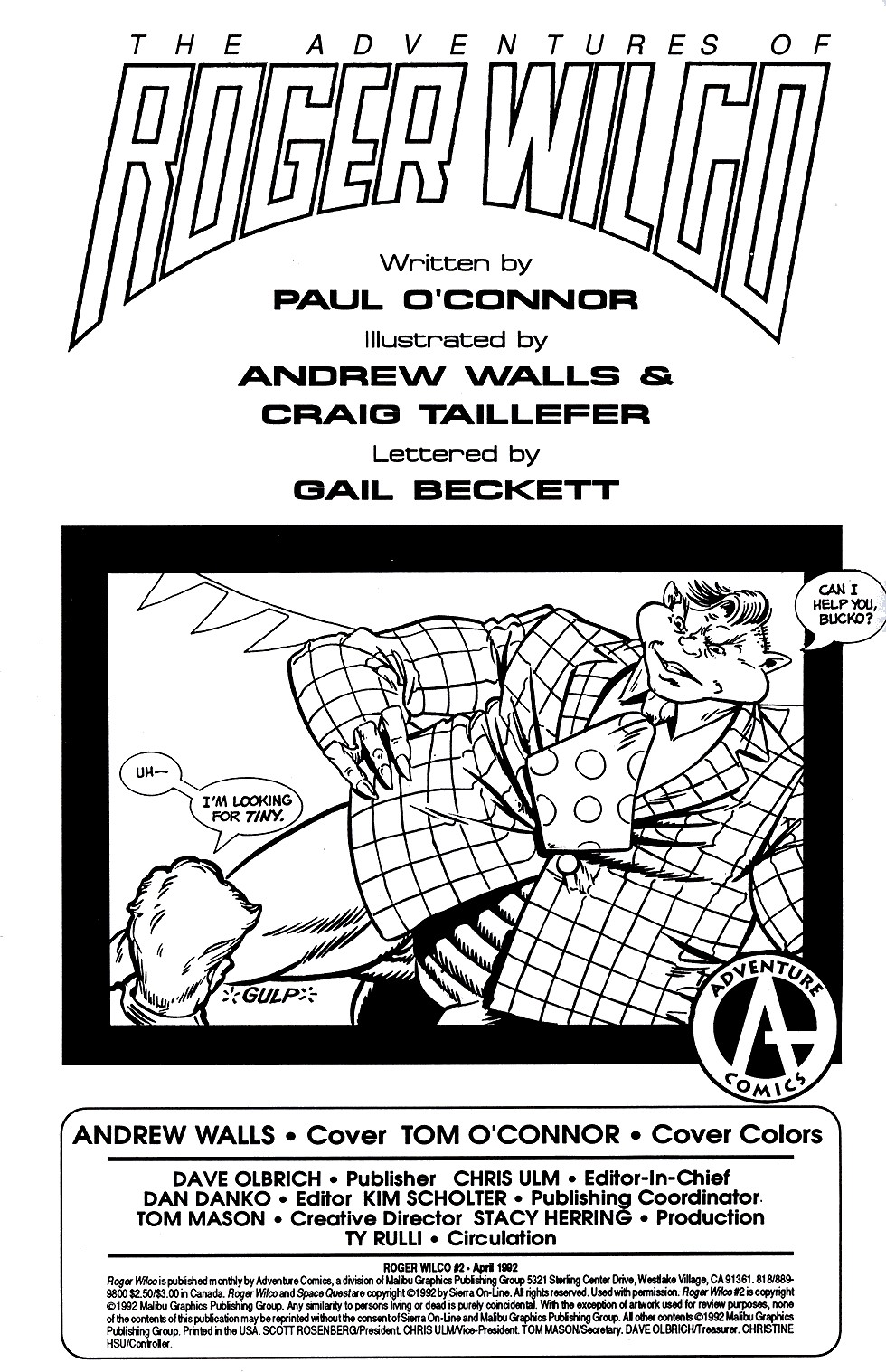Read online Roger Wilco comic -  Issue #2 - 2