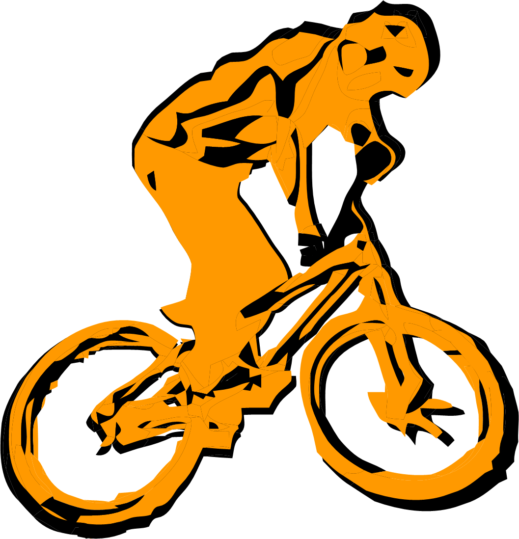 clipart mountain bike rider - photo #11