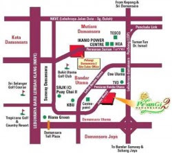 Utama Raya Map Pelangi Utama: Location Map