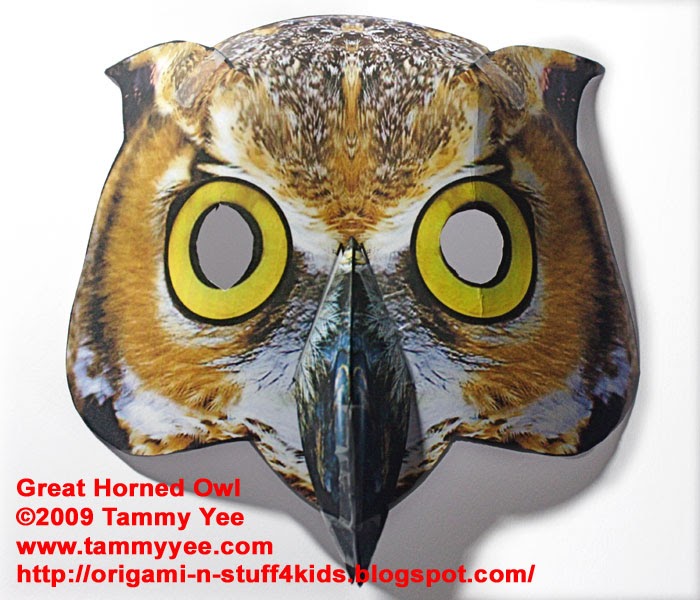 Origami n' Stuff 4 Kids: Halloween: Owl Mask