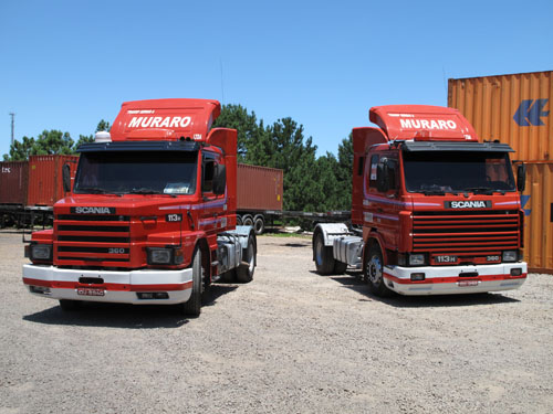 Scania 113 descendo a serra de Descalvado/SP 