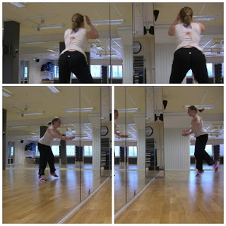 Aerobics+hopp - Snö, gång, hopp och studs