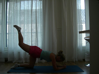 Hunden+benpress+upp - Härlig morgonträning i Tallinn