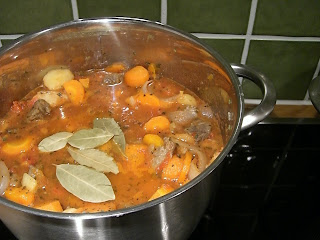 H%C3%B6stig+k%C3%B6ttgryta+3 - Höststämning med köttgryta till lunch idag