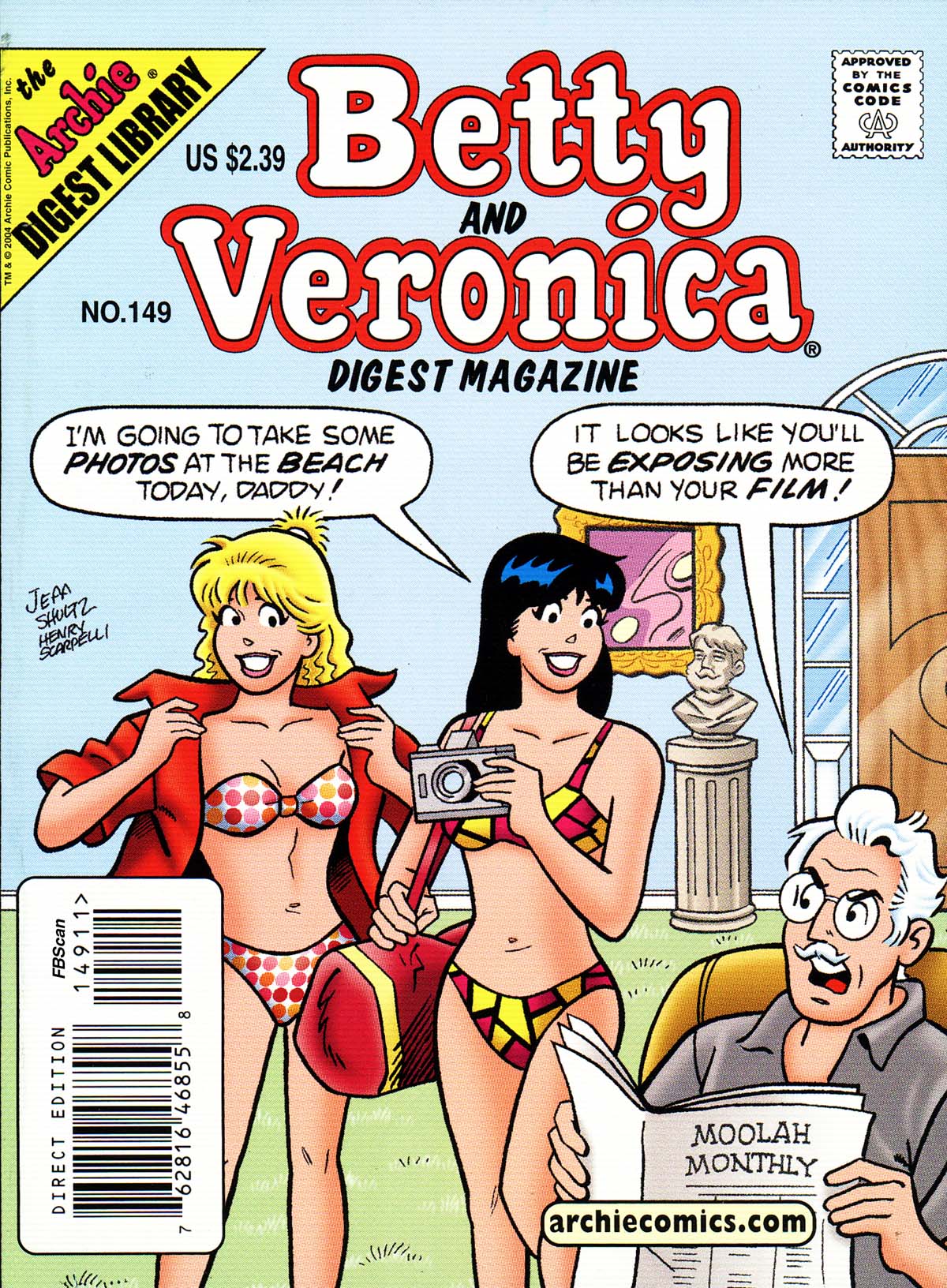 Read online Betty and Veronica Digest Magazine comic -  Issue #149 - 1